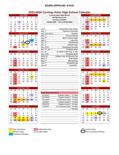 CUHS Calendar 23-24